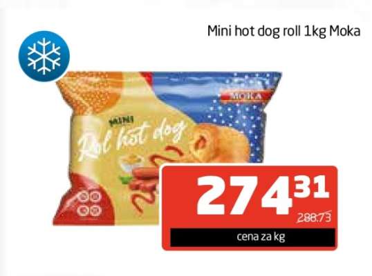Mini hot dog roll 1kg Moka