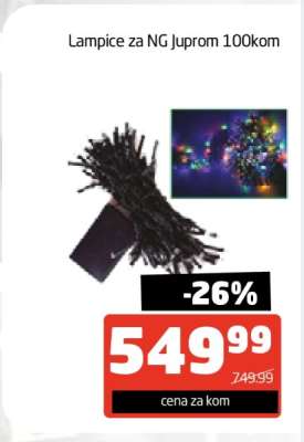 Lampice za NG Juprom 100kom
