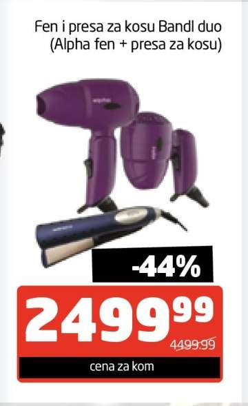 Fen i presa za kosu Bandl duo