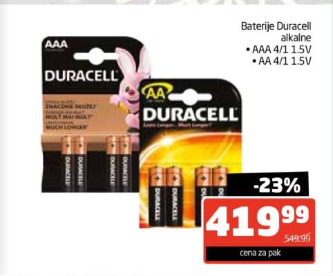 Baterije Duracell alkalne