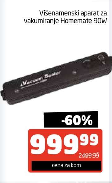 Višenamenski aparat za vakumiranje Homemate 90W