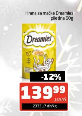 Hrana za mačke Dreamies piletina 60g