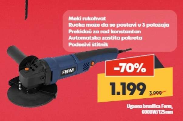 Ugaona brusilica Ferm