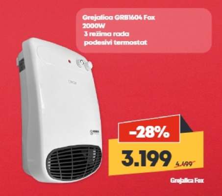 Grejalica GRB1604 Fox