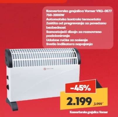 Konvertorska grejalica Vorner