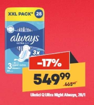 Uložki Q Ultra Night Always, 28/1