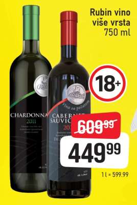 Rubin vino više vrsta