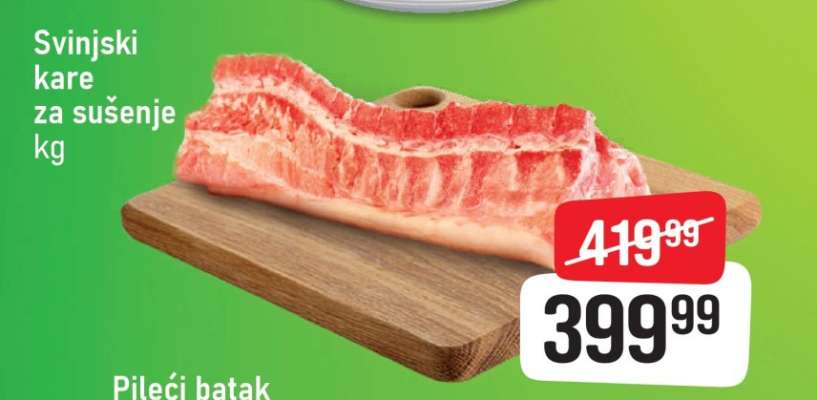 Svinjski kare za sušenje