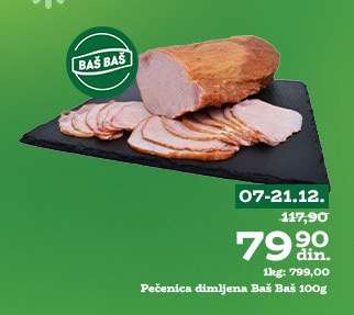 Pečenica dimljena Baš Baš 100g