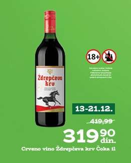 Crveno vino Ždrepčeva krv Čoka 1l