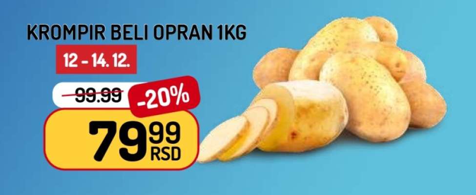Krompir beli opran 1kg