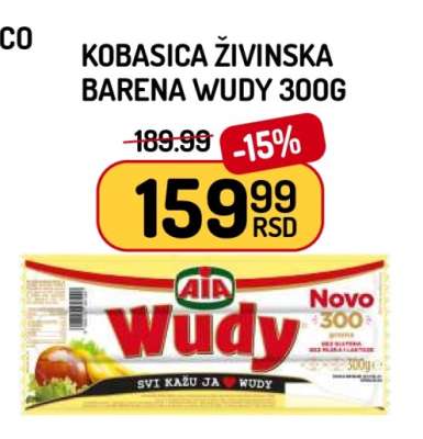 Kobasica Živinska Barena Wudy 300g