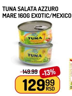 Tuna Salata Azzuro Mare 160g Exotic/Mexico