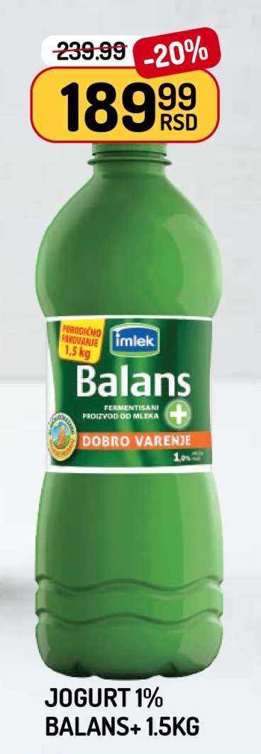 Jogurt 1% Balans+ 1.5kg