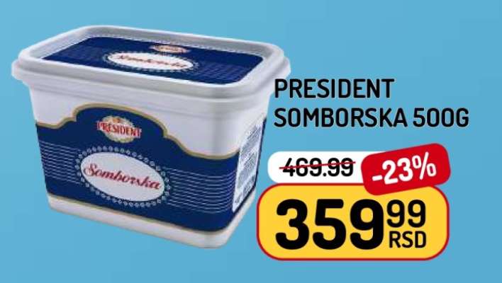 PRESIDENT SOMBORSKA 500g