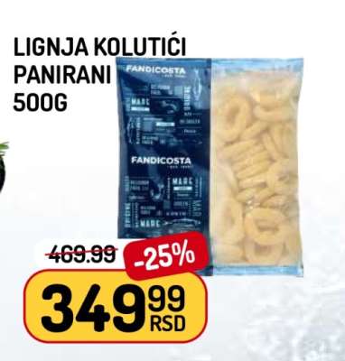 Lignja Kolutići Panirani 500g