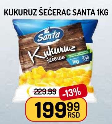 Kukuruz šećerac Santa 1kg