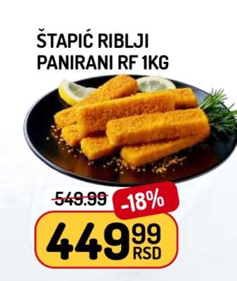 Štapić Riblji Panirani RF 1kg