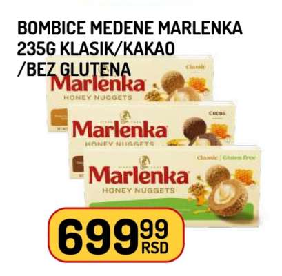 Bombice Medene Marlenka 235g Klasik/Kakao/Bez Glutena