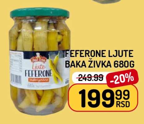 Feferone Ljute Baka Živka 680g