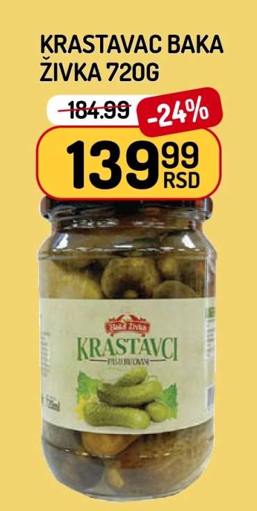 KRASTAVAC BAKA ŽIVKA 720G