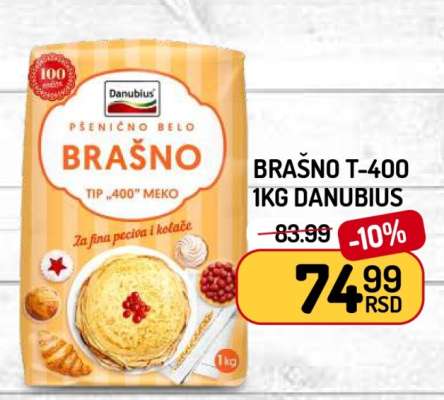 BRAŠNO T-400 1KG DANUBIUS