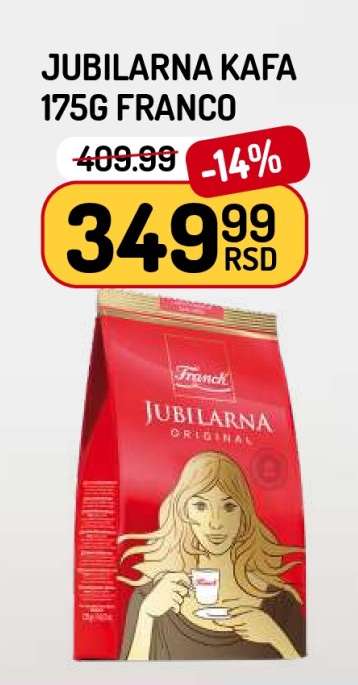 Jubilarná Kafa 175g Franco
