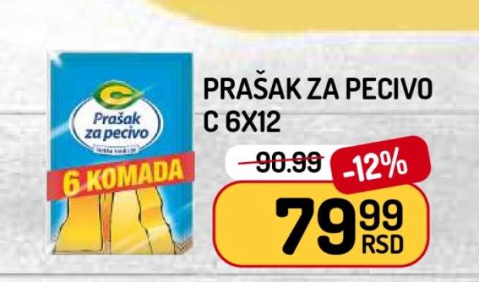 Prašak za pecivo C 6x12