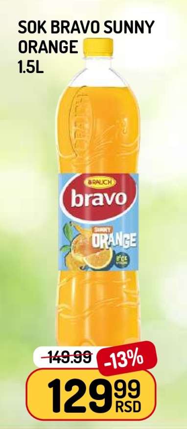 Sok Bravo Sunny Orange 1.5L