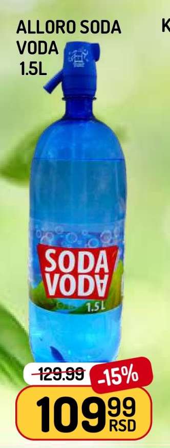 ALLORO SODA VODA 1.5l