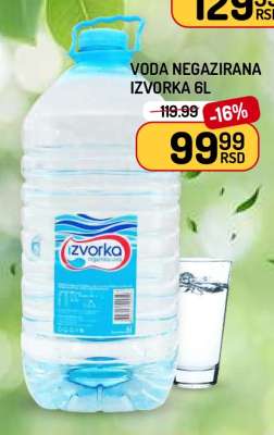 Voda negazirana Izvorka 6l