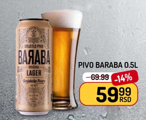 Pivo Baraba 0,5l