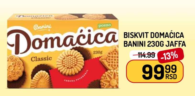 Biskvit Domaćica Banini 230g Jaffa