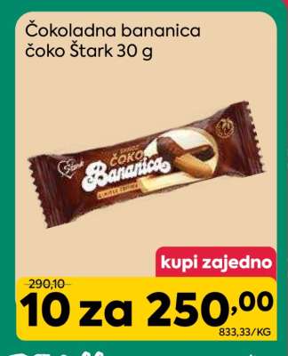 Čokoladna bananica čoko Štark 30 g