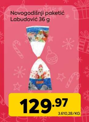 Novogodišnji paketić Labudović 36 g