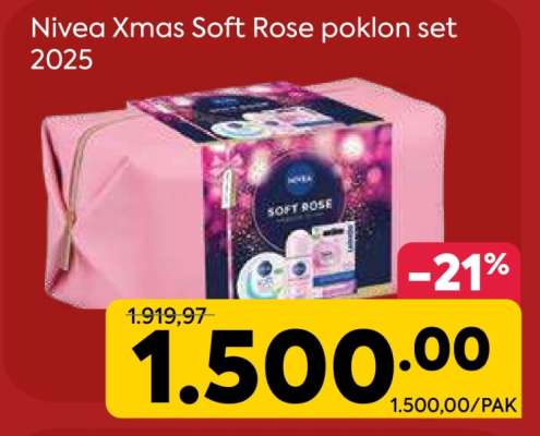 Nivea Xmas Soft Rose poklon set 2025