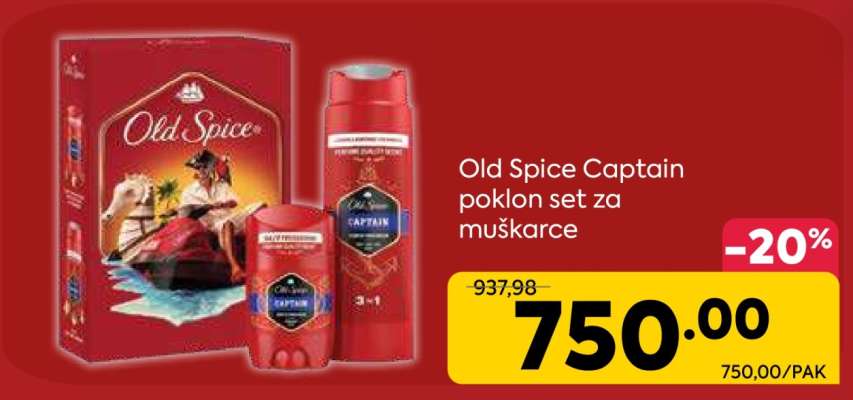 Old Spice Captain poklon set za muškarce