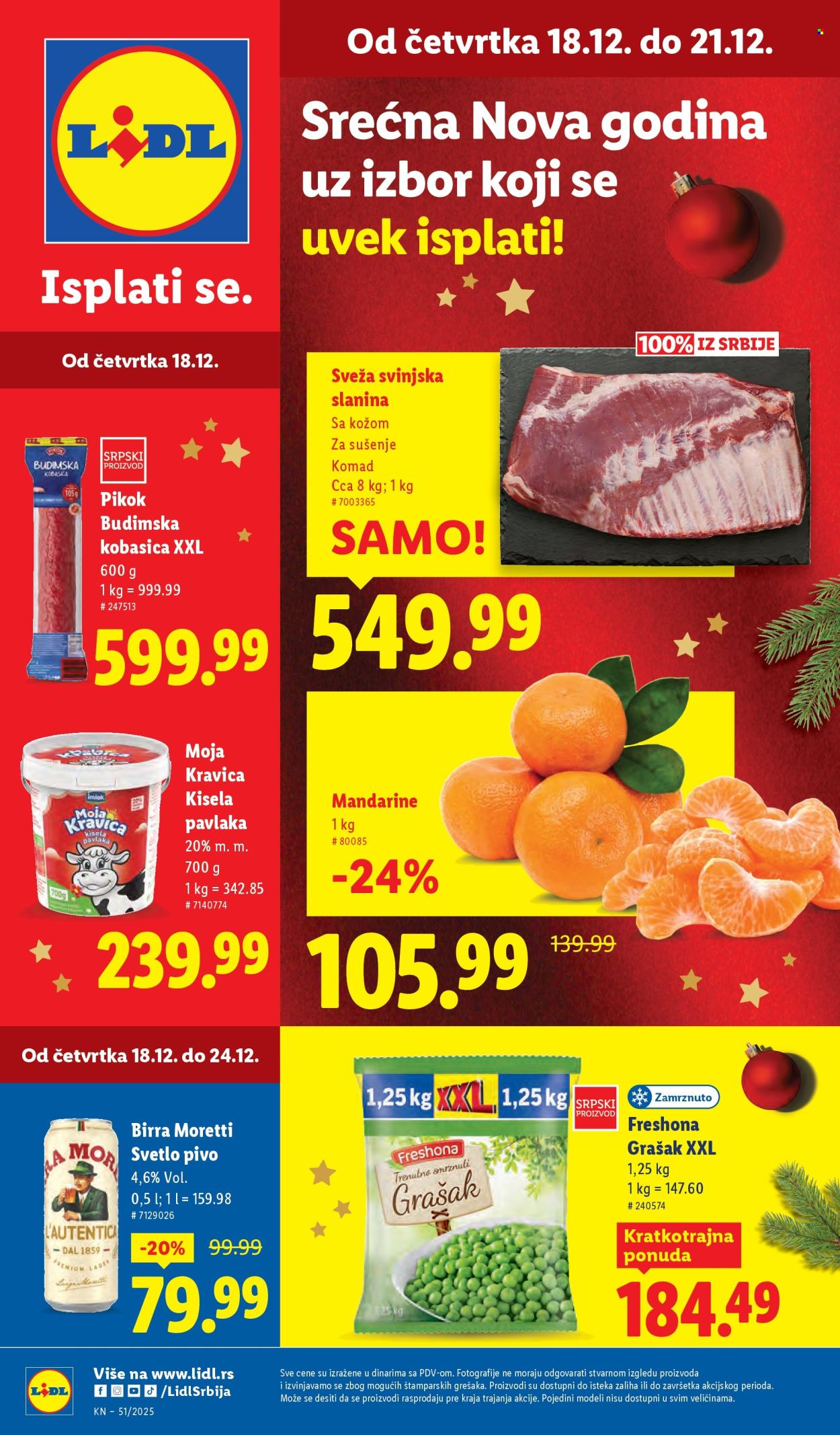 Lidl katalog - 18.12.2025 - 24.12.2025. Stranica 1