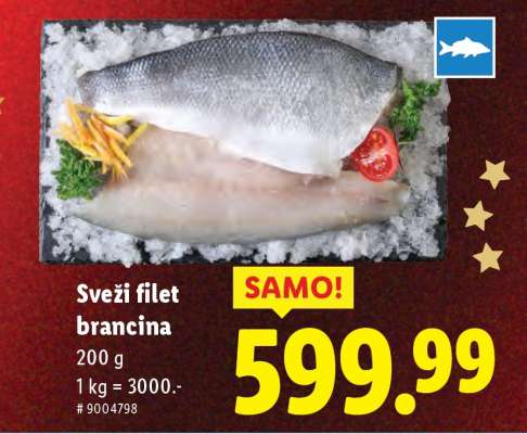 Sveži filet brancina