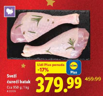 Sveži ćureći batak