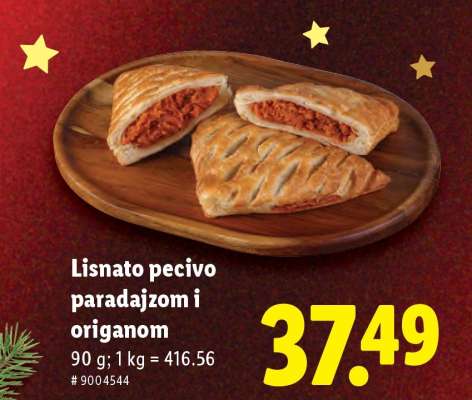 Lisnato pecivo paradajzom i origanom