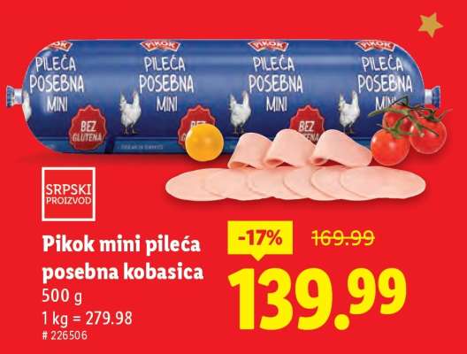 Pikok Mini pileća posebna kobasica