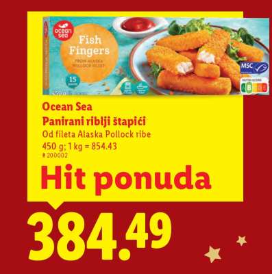 Ocean Sea Panirani riblji štapići