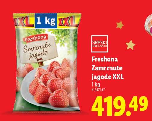 Freshona Zamrznute jagode XXL