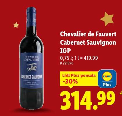 Chevalier de Fauvert Cabernet Sauvignon IGP