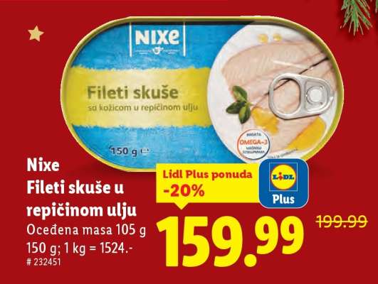 Nixe Fileti skuše u repičinom ulju