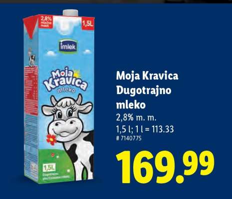 MOJA KRAVICA DUGOTRAJNO MLEKO