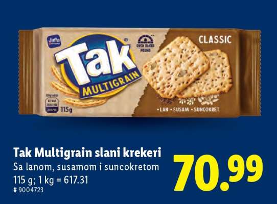 Tak Multigrain slani krekeri