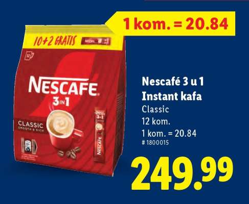 Nescafé 3 u 1 instant kafa