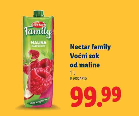 Nectar Family Voćni sok od maline